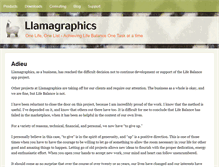 Tablet Screenshot of llamagraphics.com